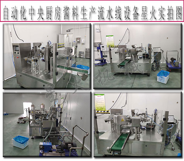  中央廚房醬料生產(chǎn)流水線，自動化中央廚房醬料生產(chǎn)流水線設(shè)備
 